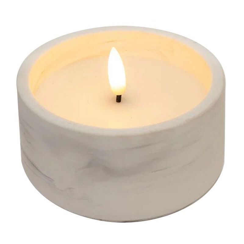 LED Candle - Faux Marble Concrete