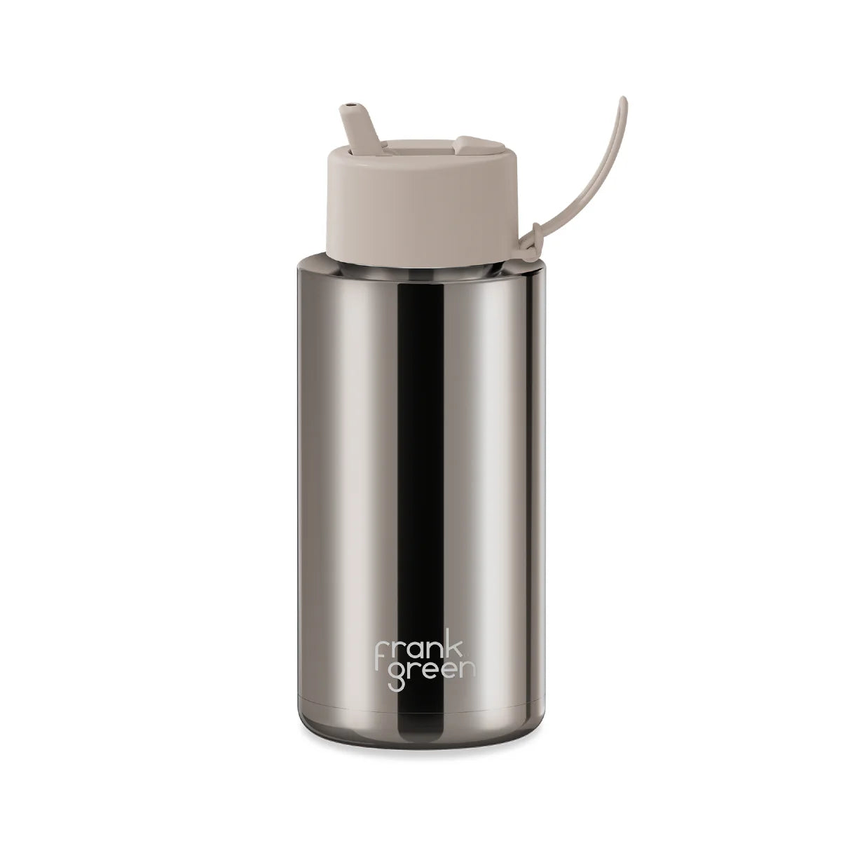 Reusable Bottle - Frank Green - 1L / 34oz - Moondust Chrome