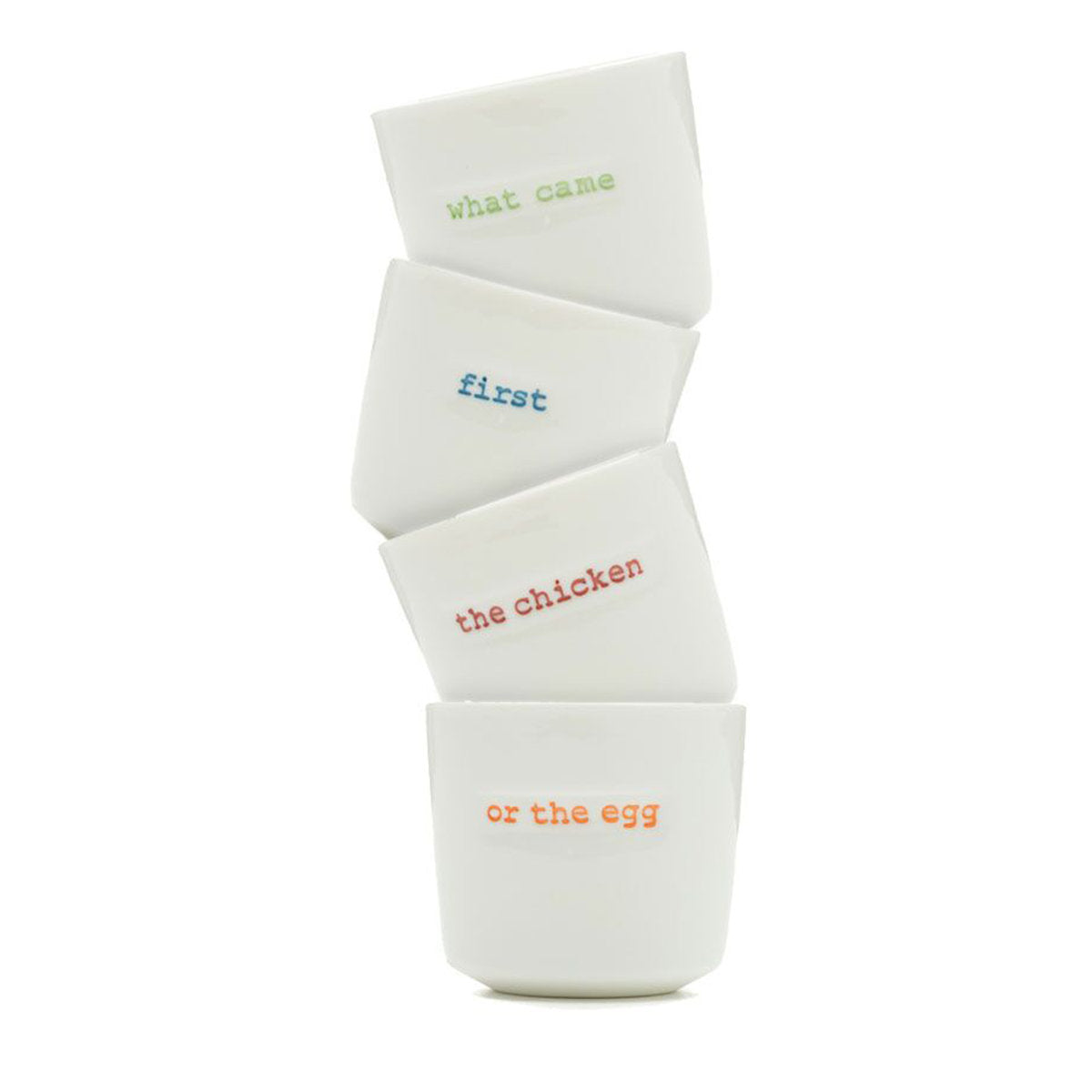 Egg Cup Set - What Came First?