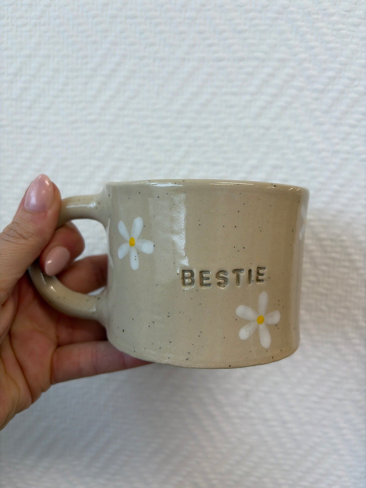 Pottery Mug - Flowers #2026 -Bestie