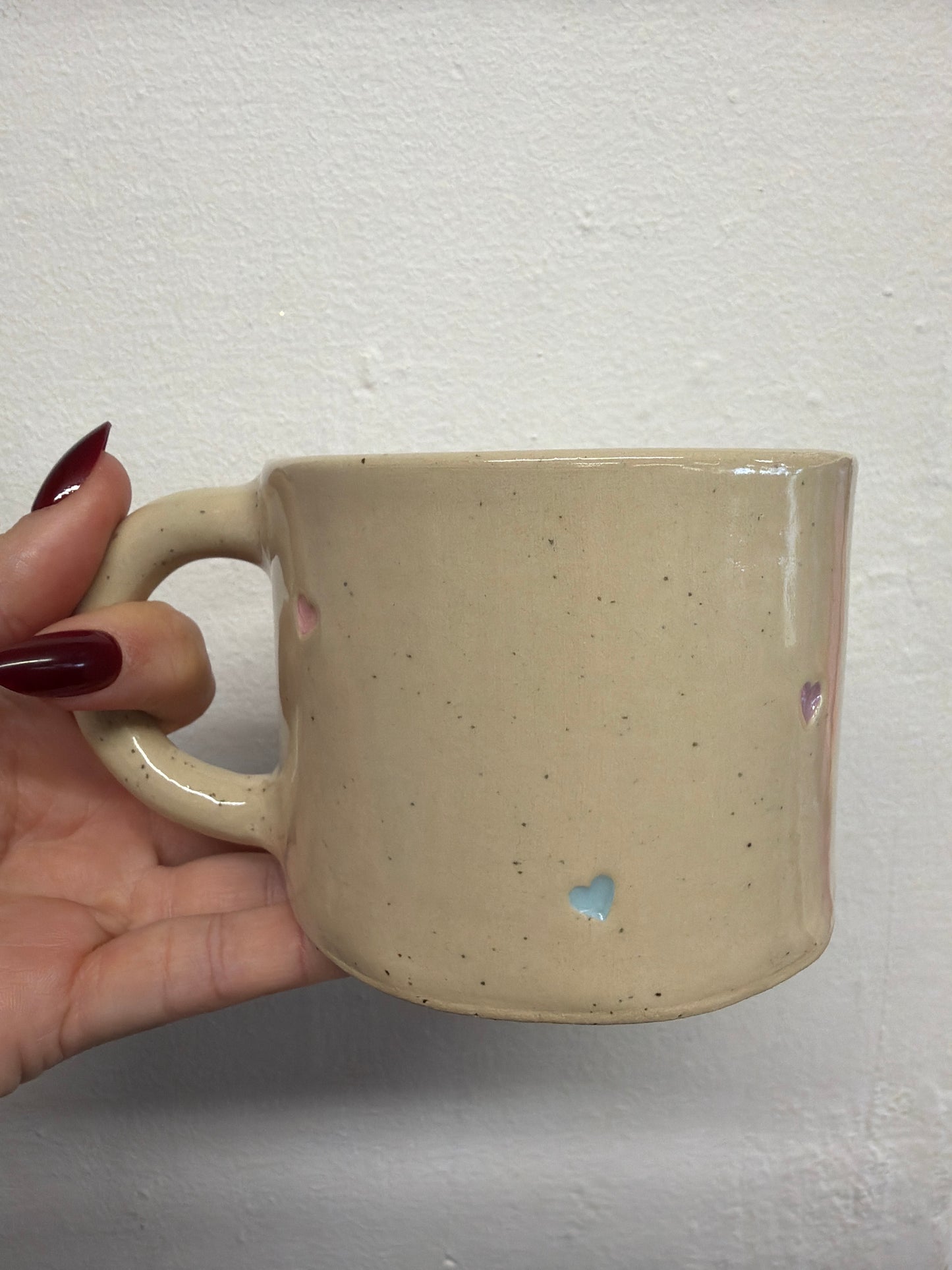 Mug - Pottery #1917 - Hearts