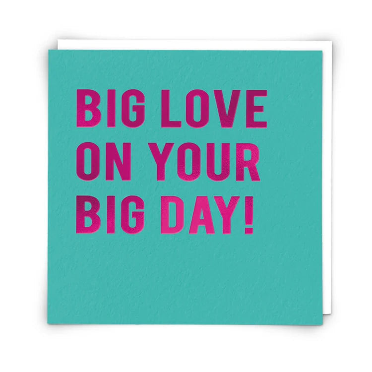 Greeting Card - Big Love On Your Big Day