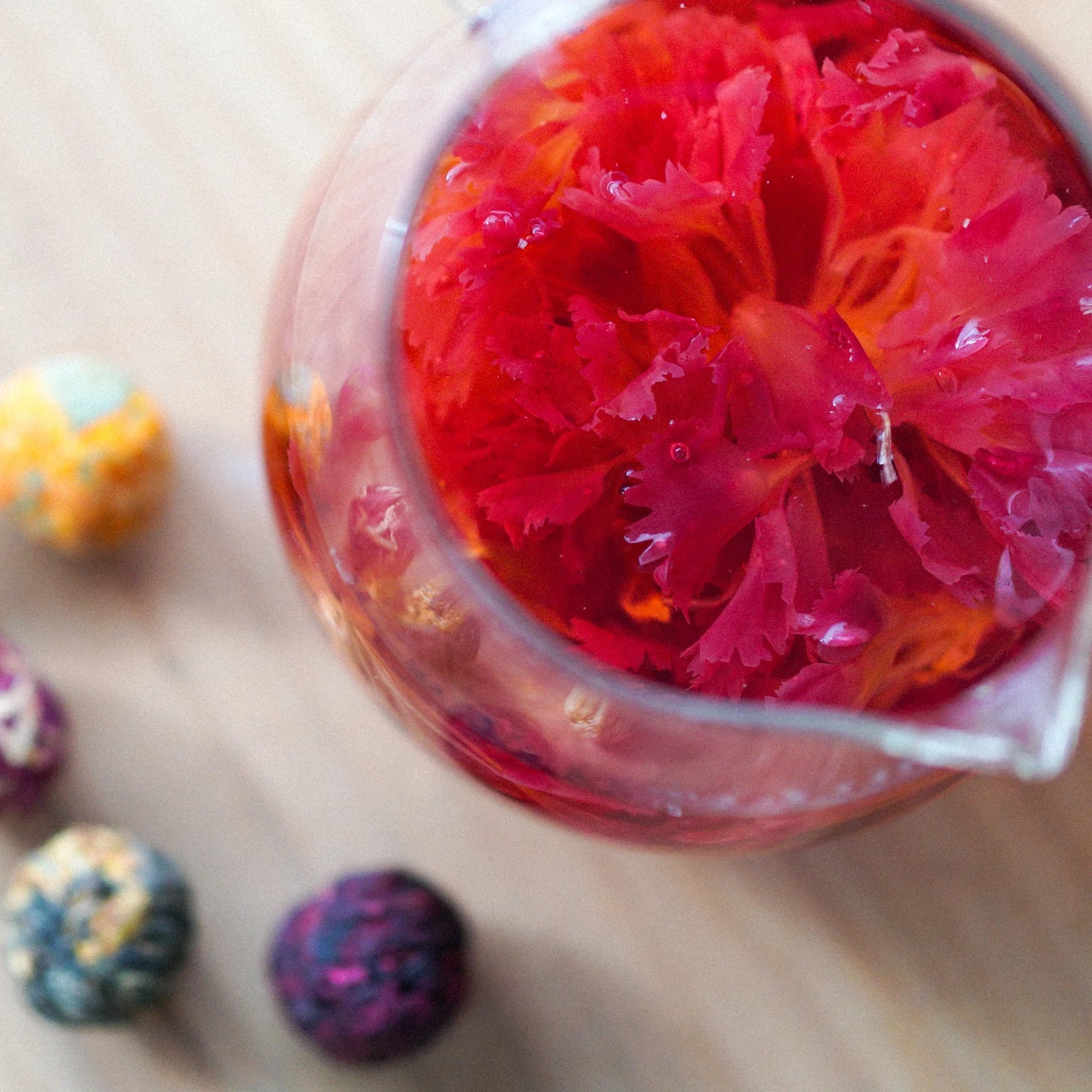 Tea Balls - Blooming - In Glass Tube