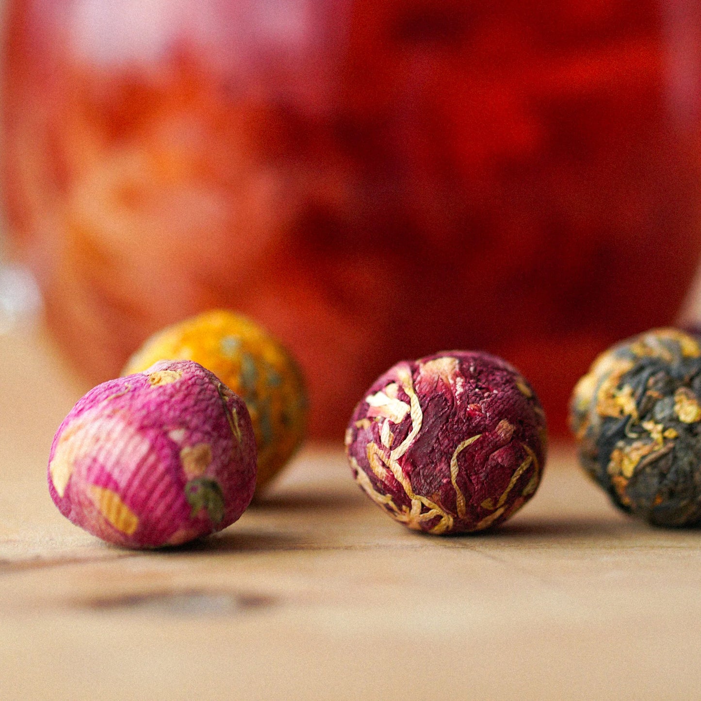 Tea Balls - Blooming - In Glass Tube