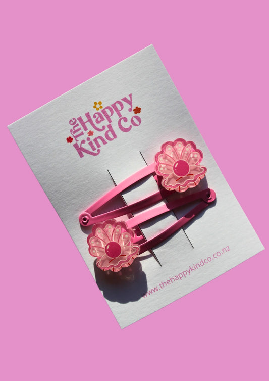 Clips - Glam Clam  2 Pack Pink
