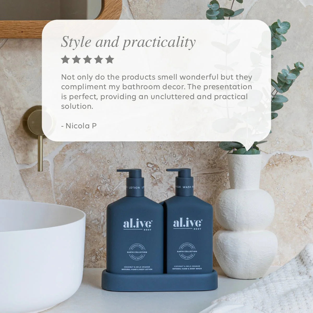 Wash and Lotion Duo - Al.ive - Coconut and Wild Orange