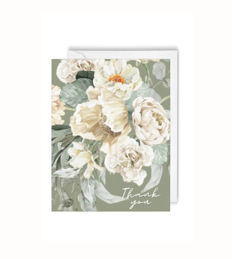 Greeting Card - Floral Thank You