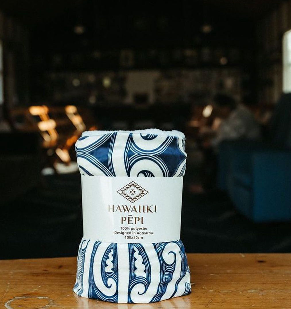 Pēpi Blanket / Minky - Hawaiiki Pēpi - Navy