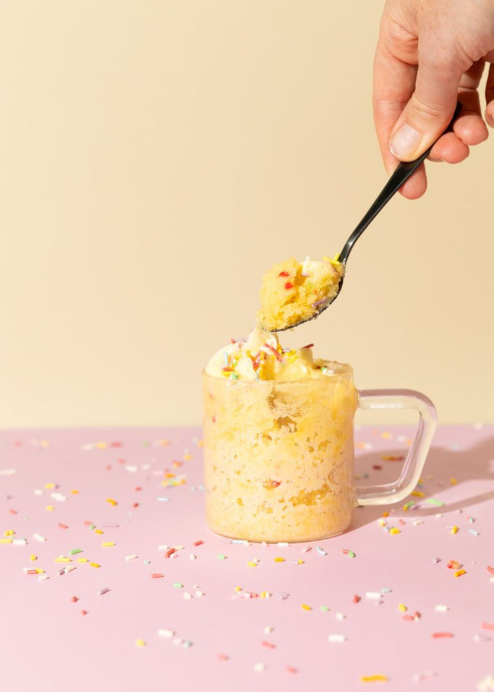Cake In A Mug - Vanilla Sprinkles