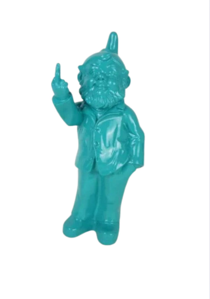 Cheeky Gnome Statue - Teal