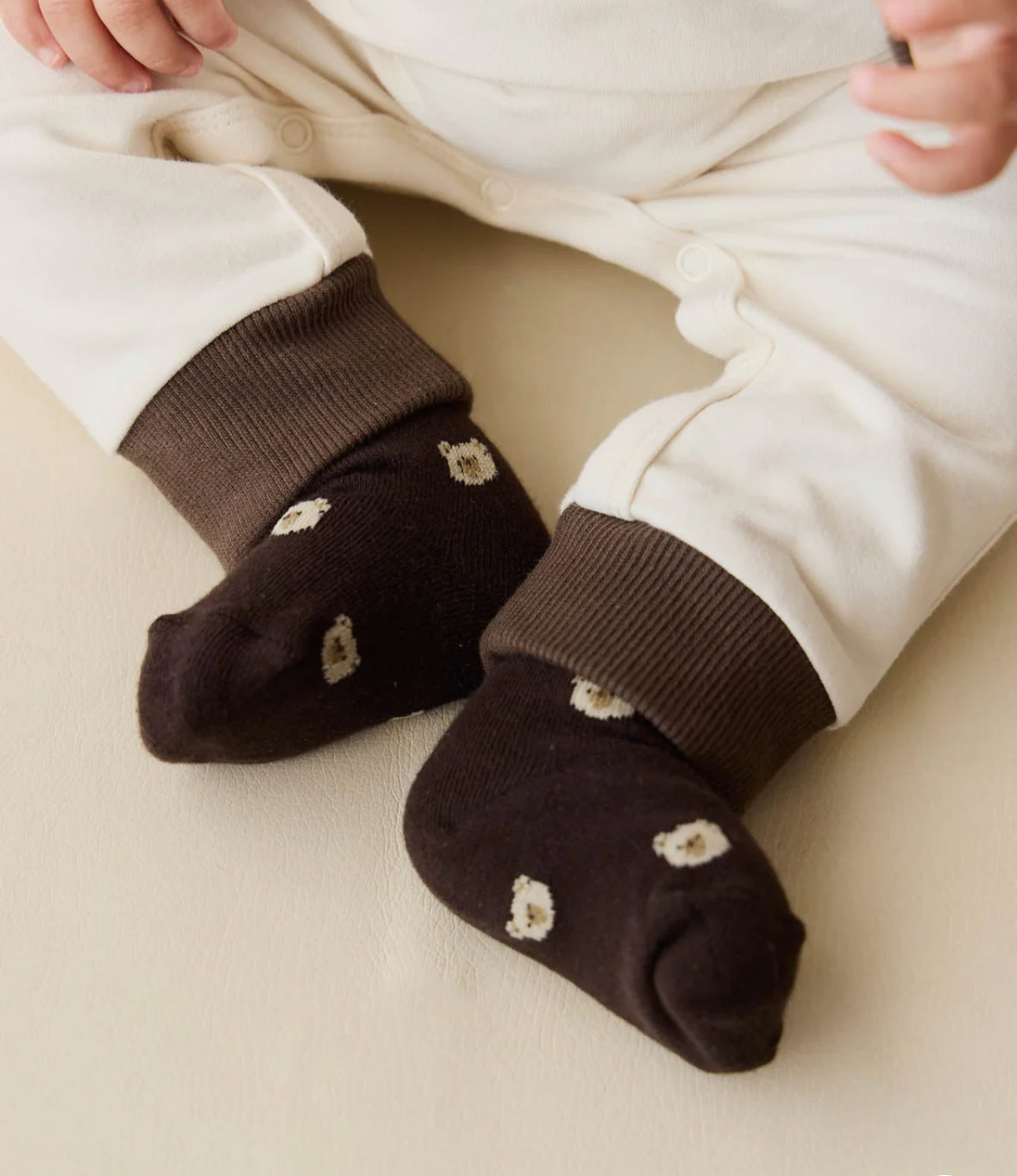 Socks - Brown Bear - Jamie Kay - NB