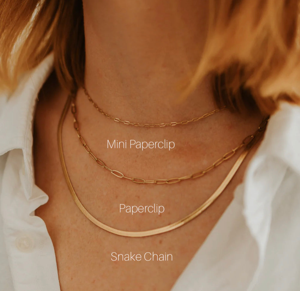 Necklace - Katy B - Mini Paperclip Chain