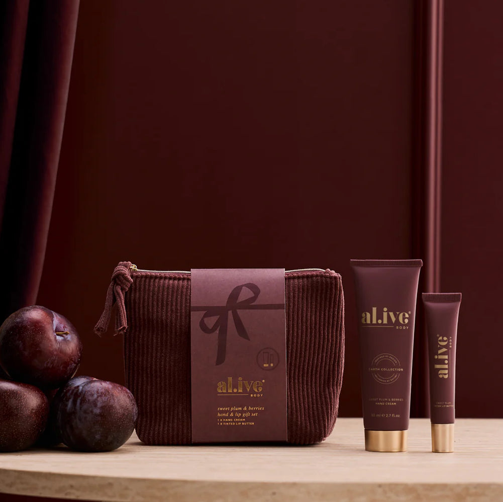 Hand and Lip Gift Set - Al.ive - Sweet Plum and Berries
