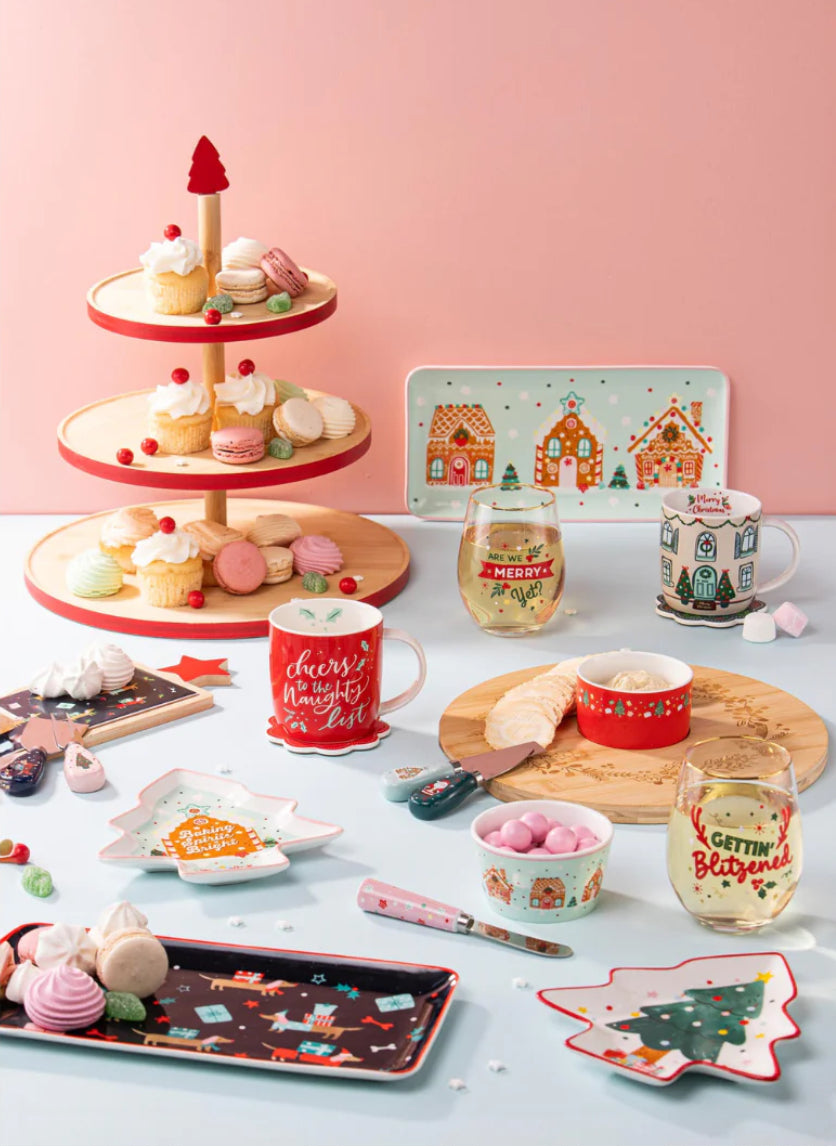 Platter - Rectangle - Dasher Gingerbread