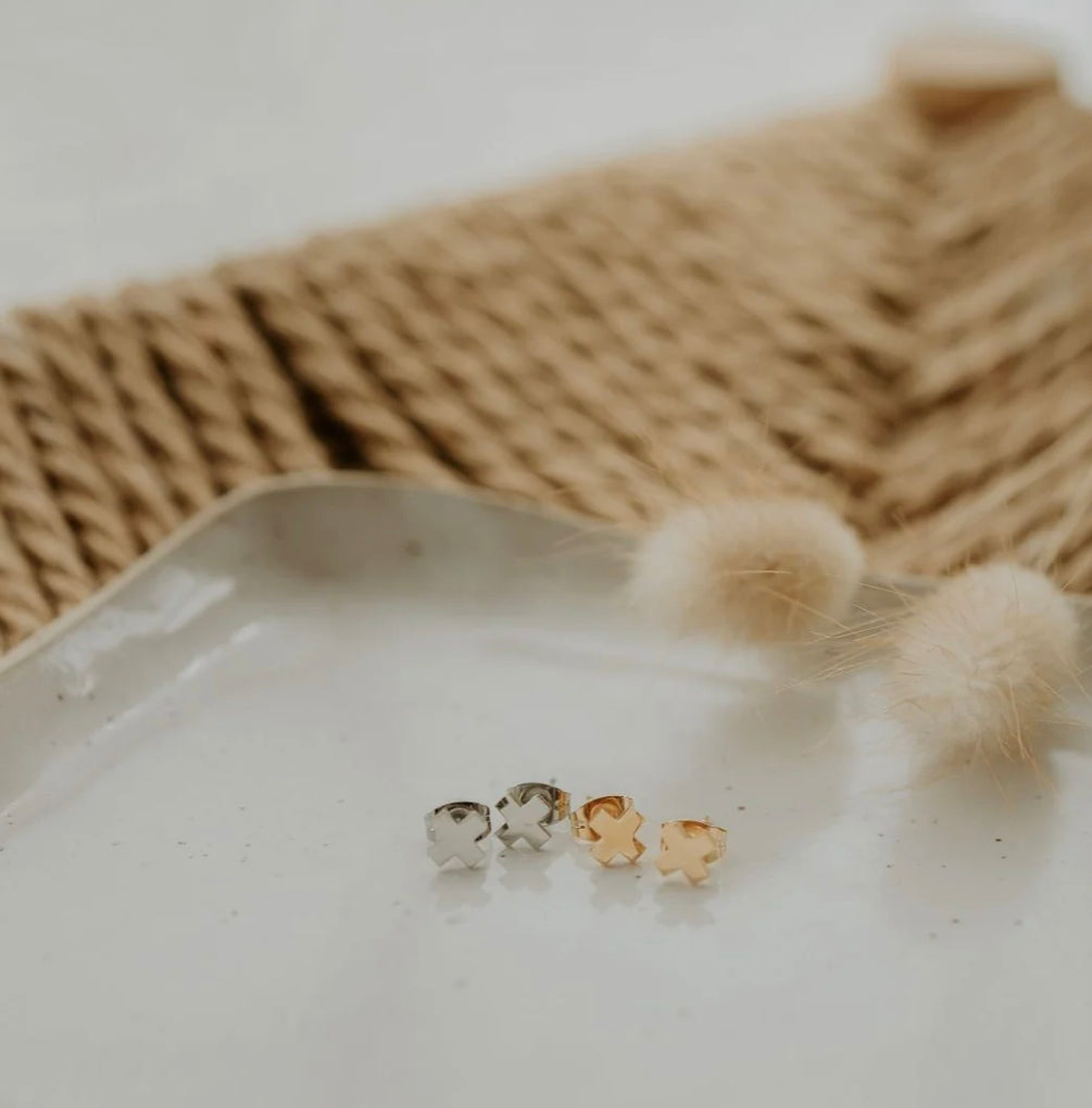 Earrings - Katy B - Mini Cross Stud