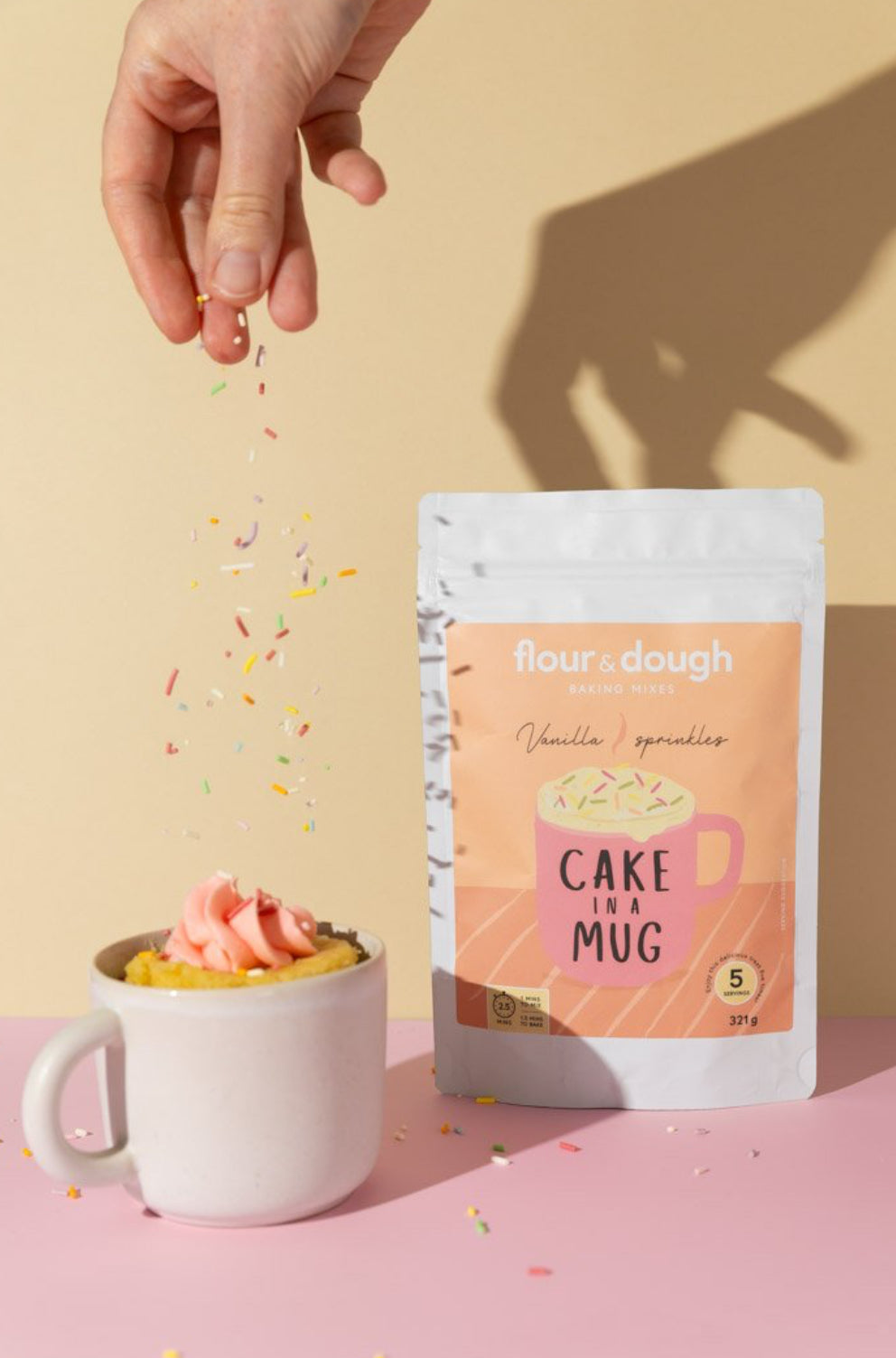 Cake In A Mug - Vanilla Sprinkles