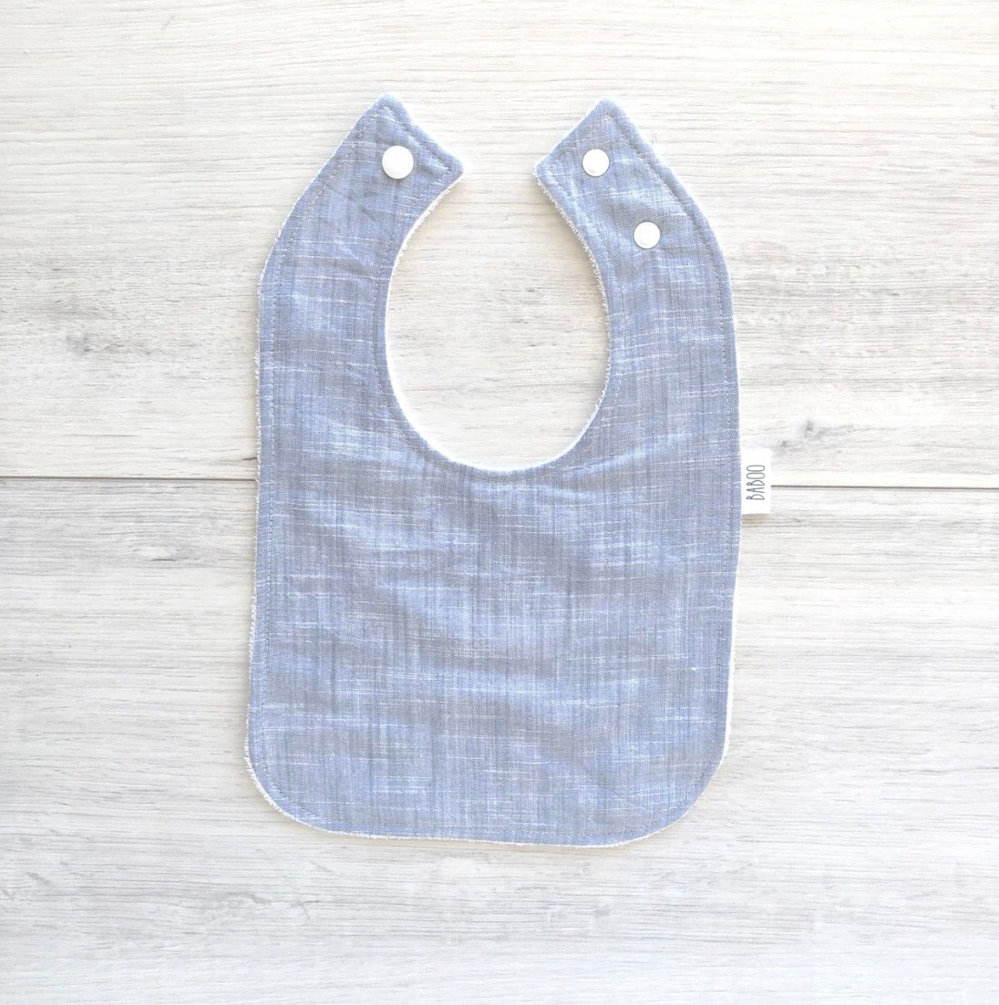 Feeding Bib - Blue/Grey