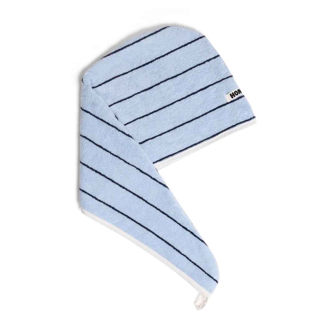 Hair Wrap - Blue Stripe