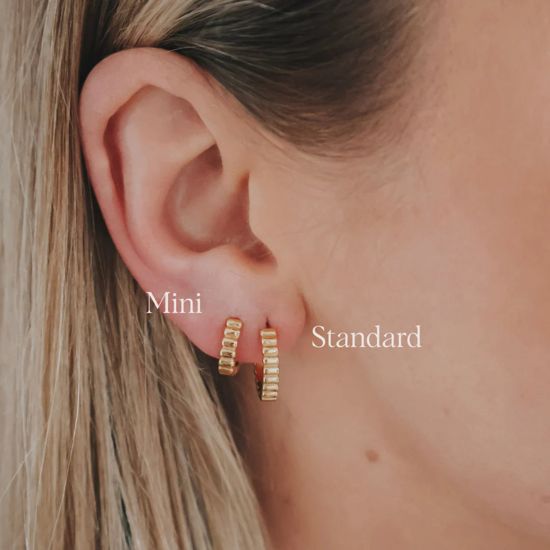 Earrings - Katy B - Mini Ribbed