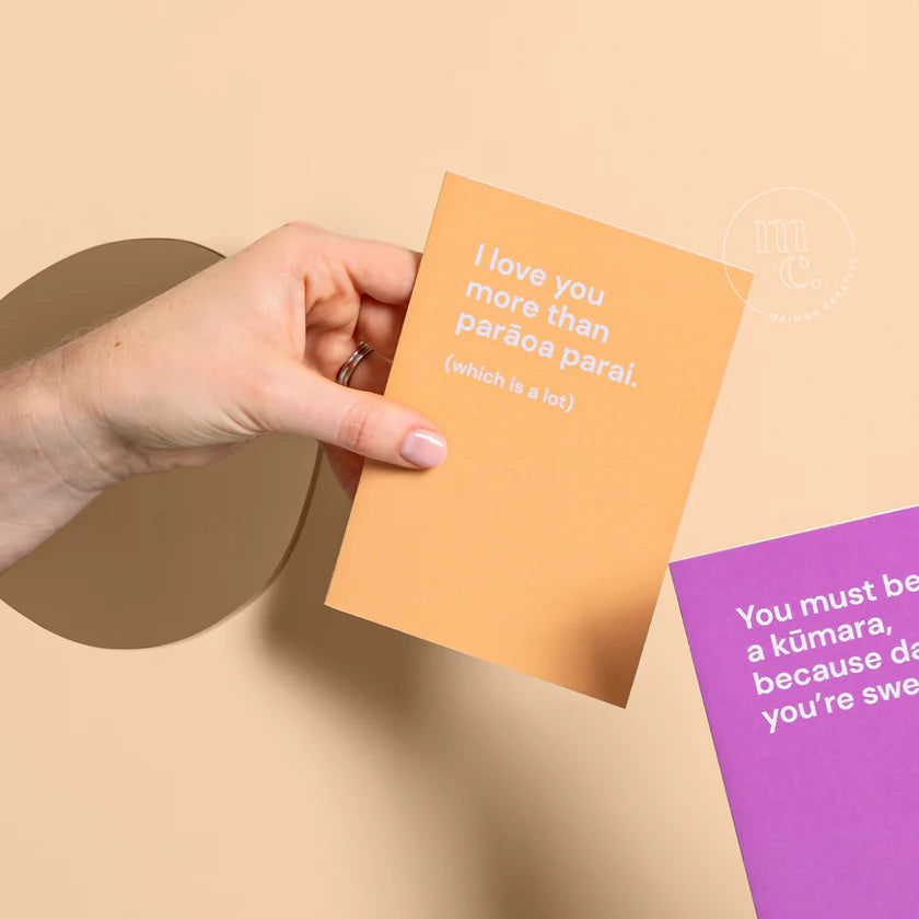 Greeting Card -I love you more than parāoa parai
