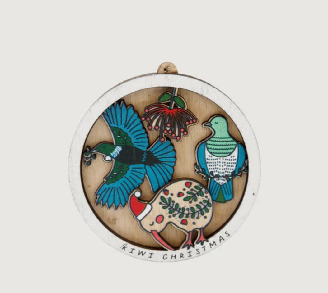 Decoration - Moana Road - Kiwi Christmas / NZ Birds