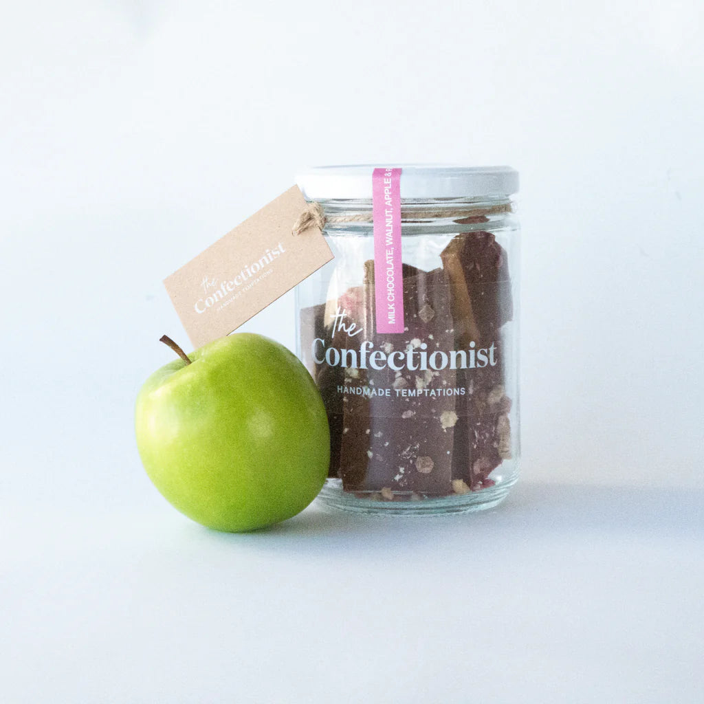 Toffee - Milk Chocolate, Walnut Apple & Rhubarb - 200g Jar