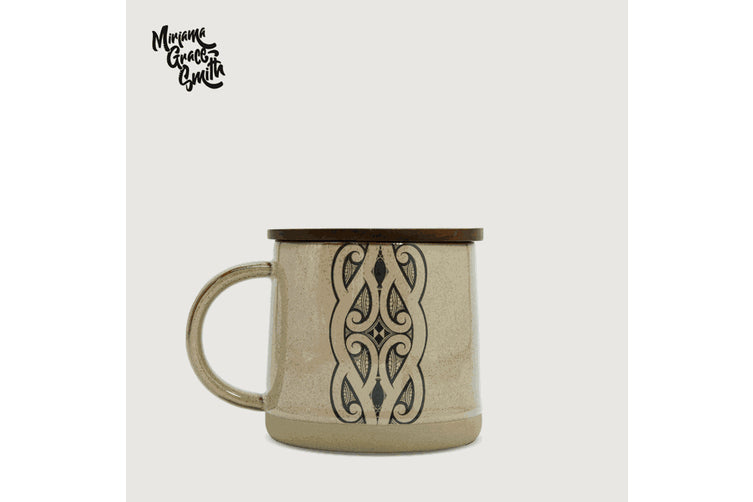 Mug - Glazed Ceramic - Miriama Grace-Smith - Brown