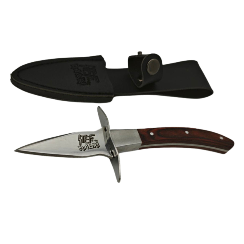 Knife - Oyster Knife - Black - Stef the Māori