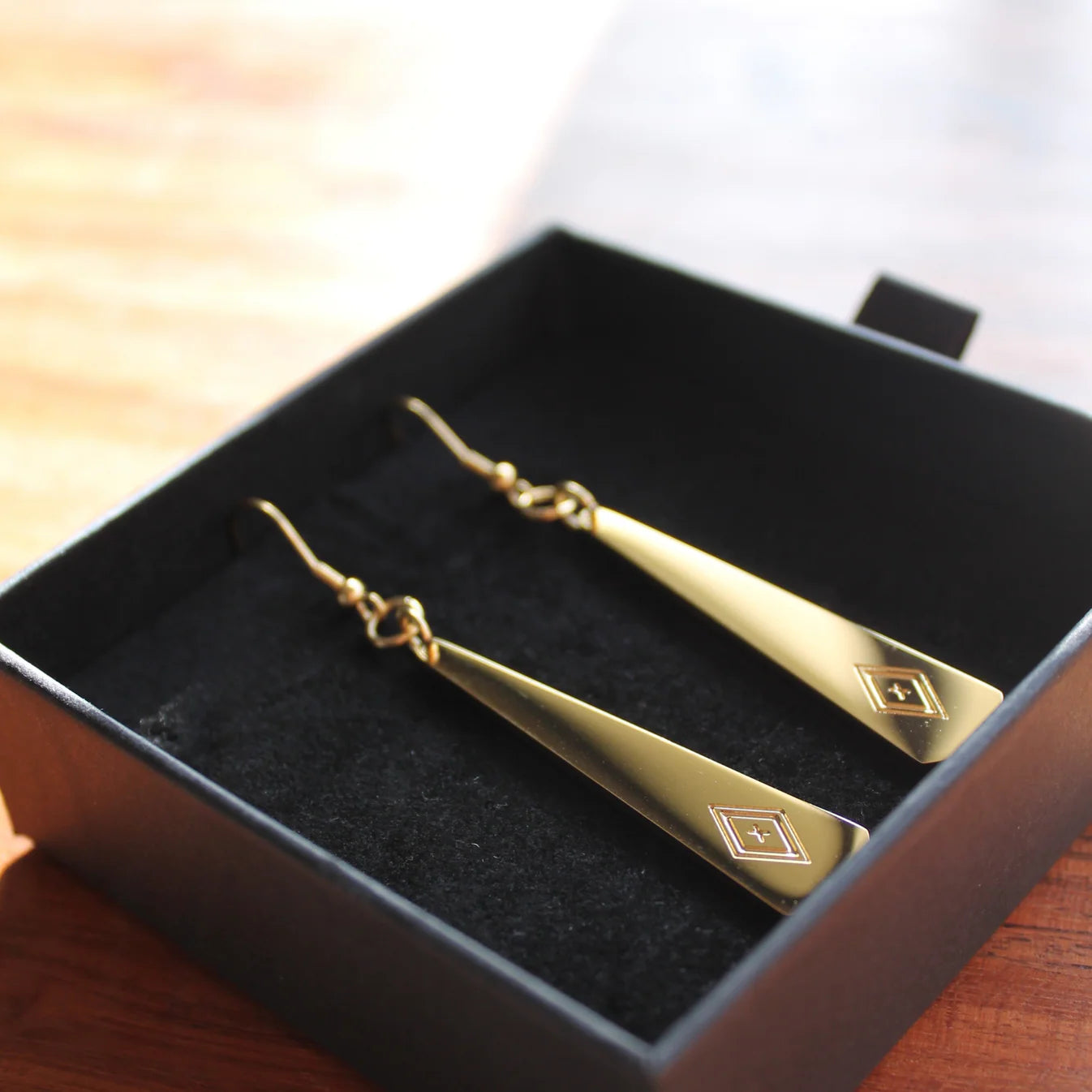 Puna Drop Earrings - Gold - Waihonga