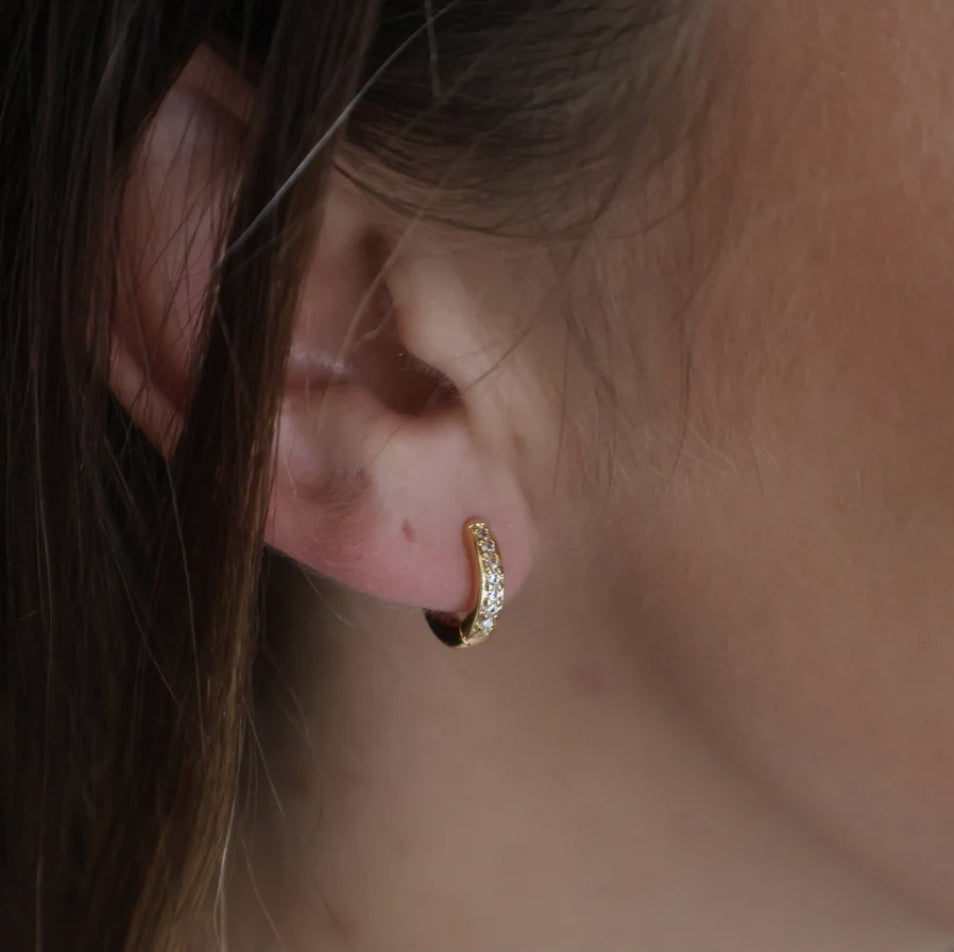 Earrings - Katy B - Mini Twilight Hoops - Sterling Silver