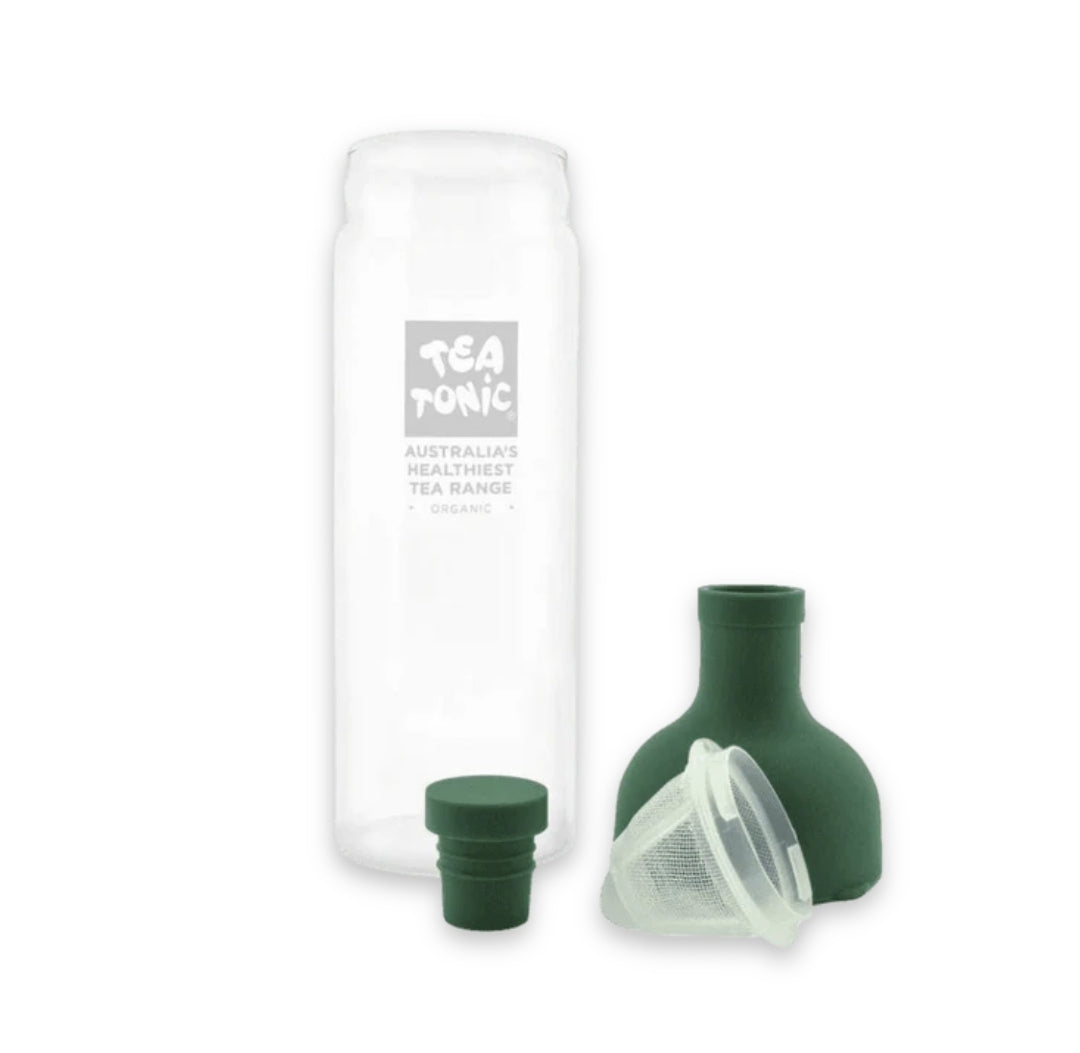 Tea Tonic - Glass Wine Bottle Tea Strainer