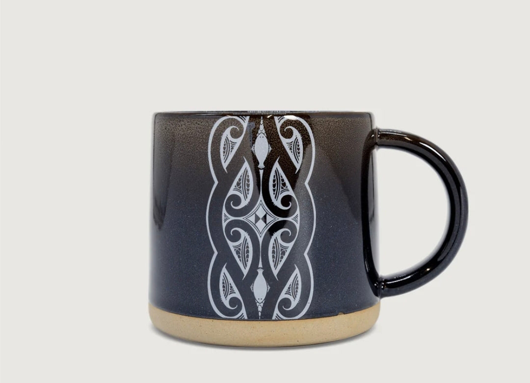 Mug - Glazed Ceramic - Miriama Grace-Smith - Black