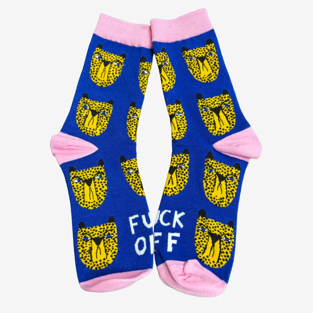 Socks - Cheetah - Fuck Off