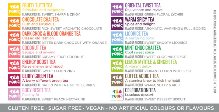 Tea Tonic - Energising Selection - 30 Teabags