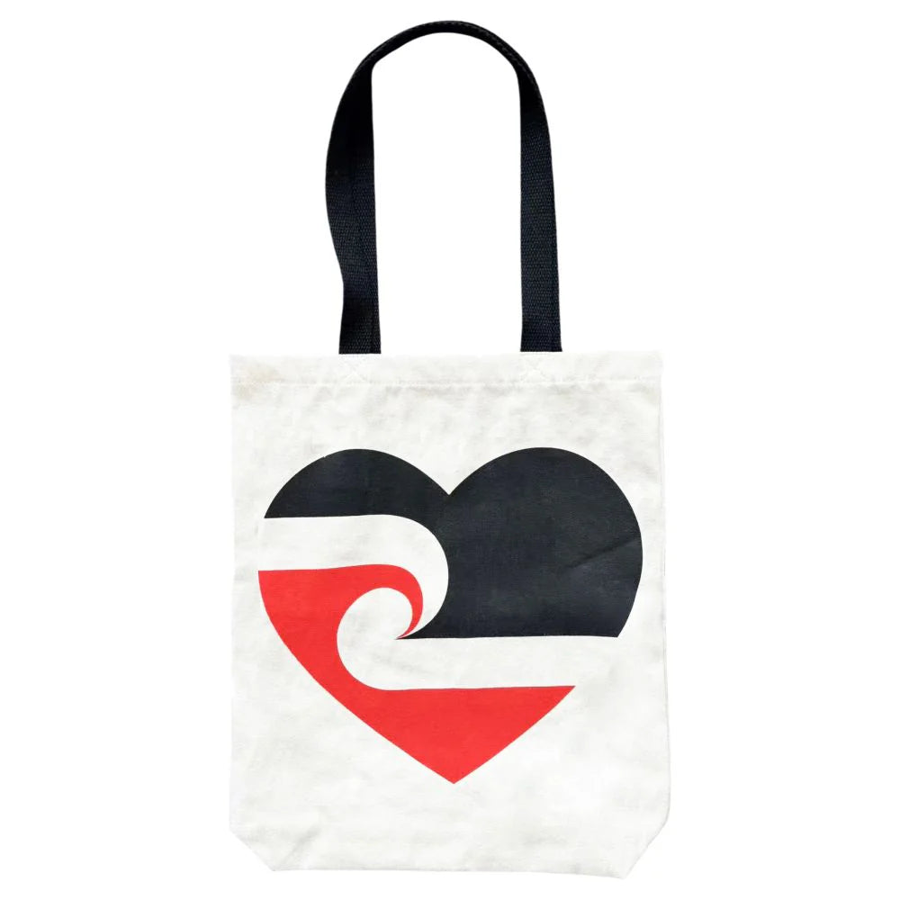 Canvas Tino Rangatiratanga Heart Bag