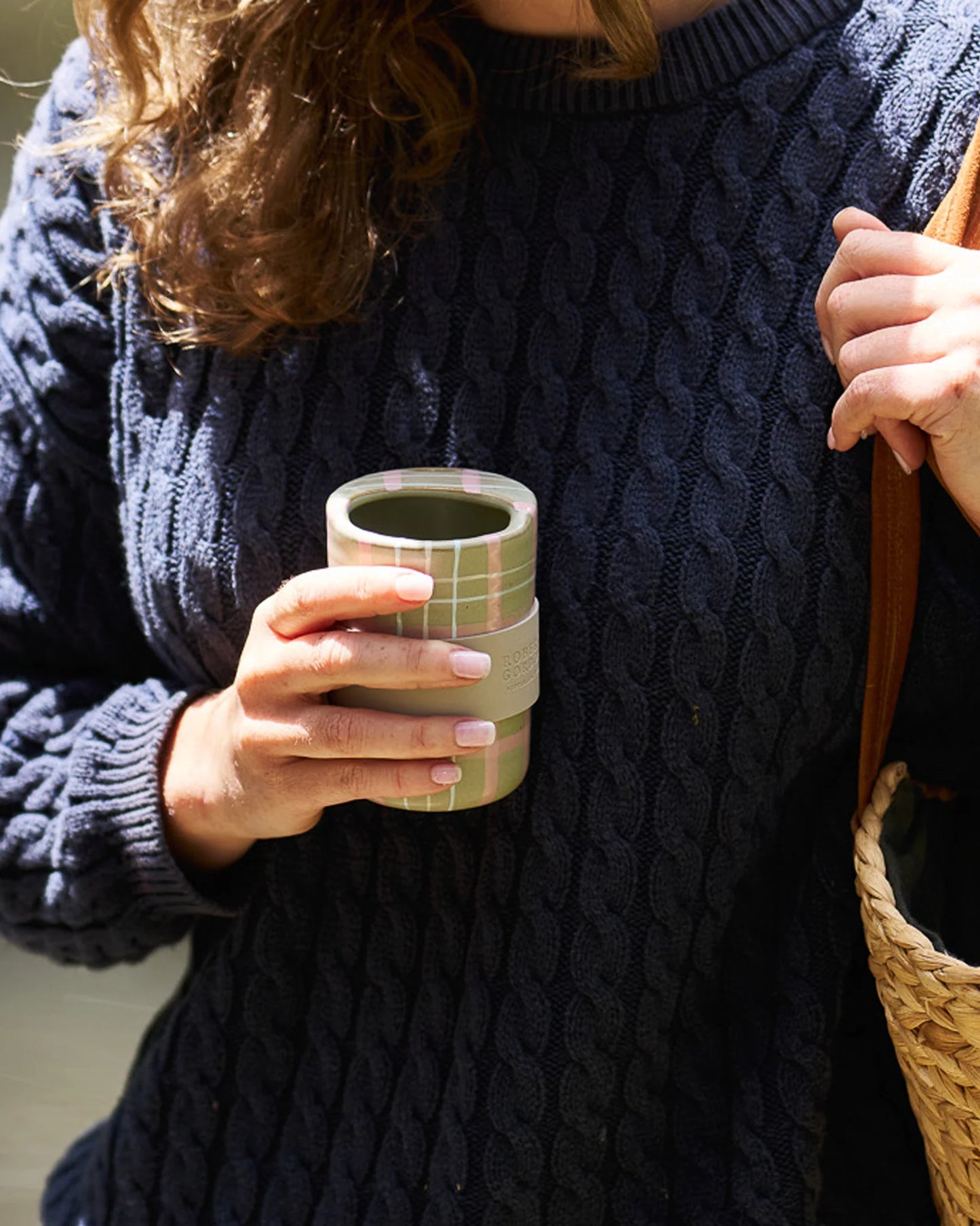 Travel Mug - Robert Gordon - Sage & Blush Pink