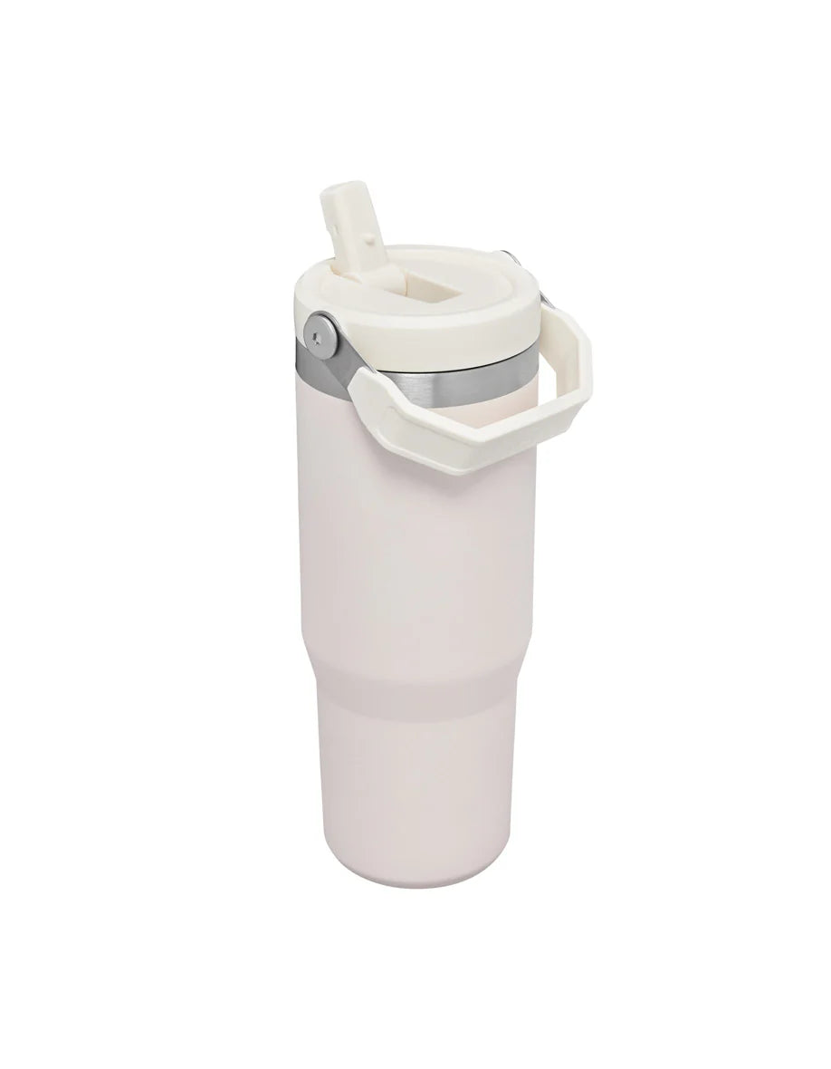 Tumbler - The IceFlow Flip Straw - 30oz Rose Quartz