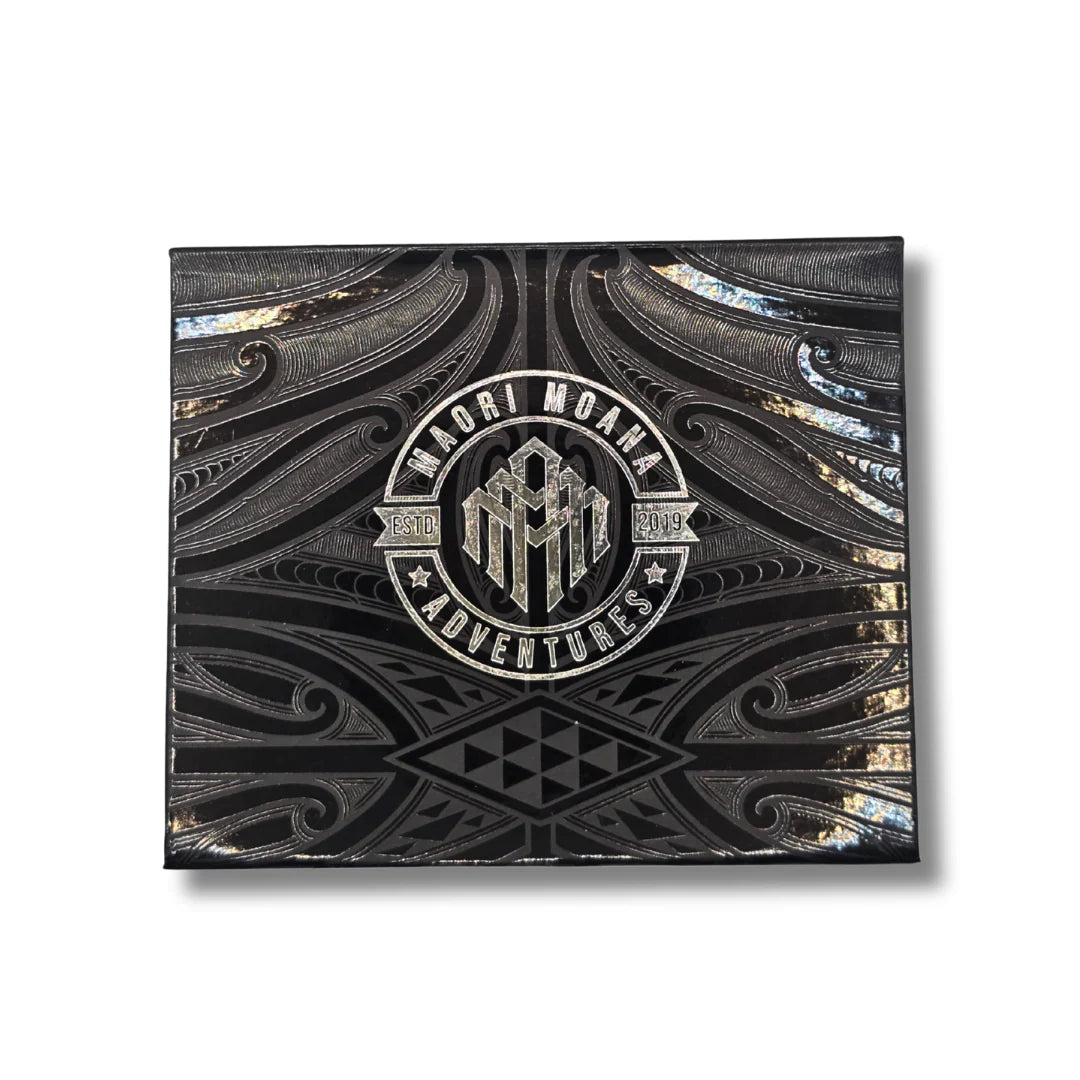 Mana Wallet - Premium Leather - Māori Moana Adventures - Black