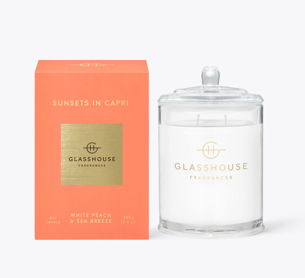 Candle - GH - Sunsets in Capri (White Peach + Sea Breeze)- 380g