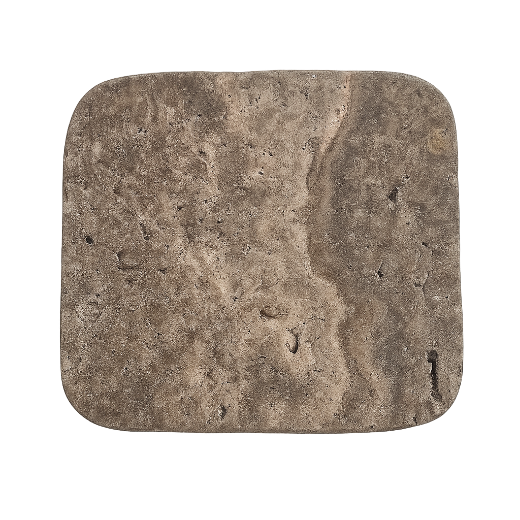 Stone Square Coasters - Travertine