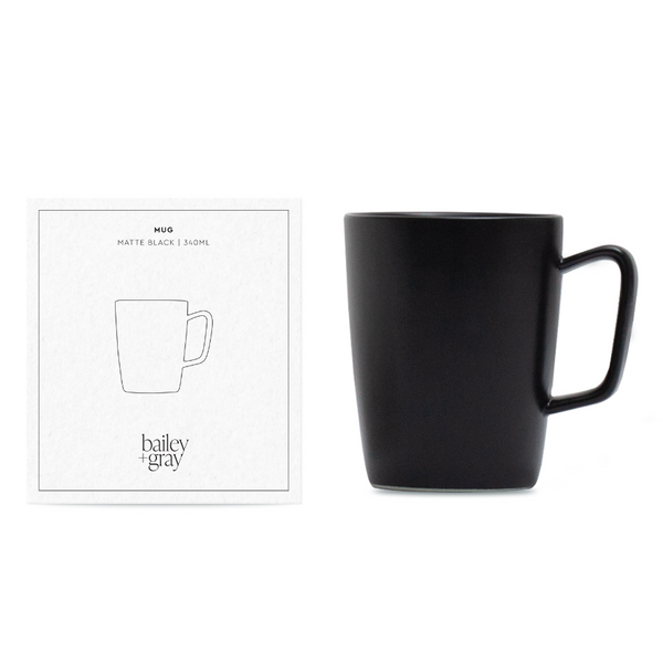 Mug - Matte Black - Bailey + Gray
