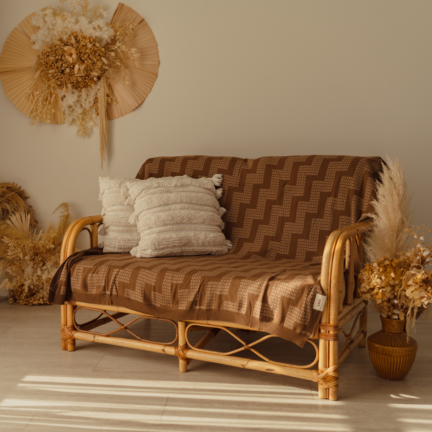 Throw - Knitted - Poutama (Parauri) - Awhi Company