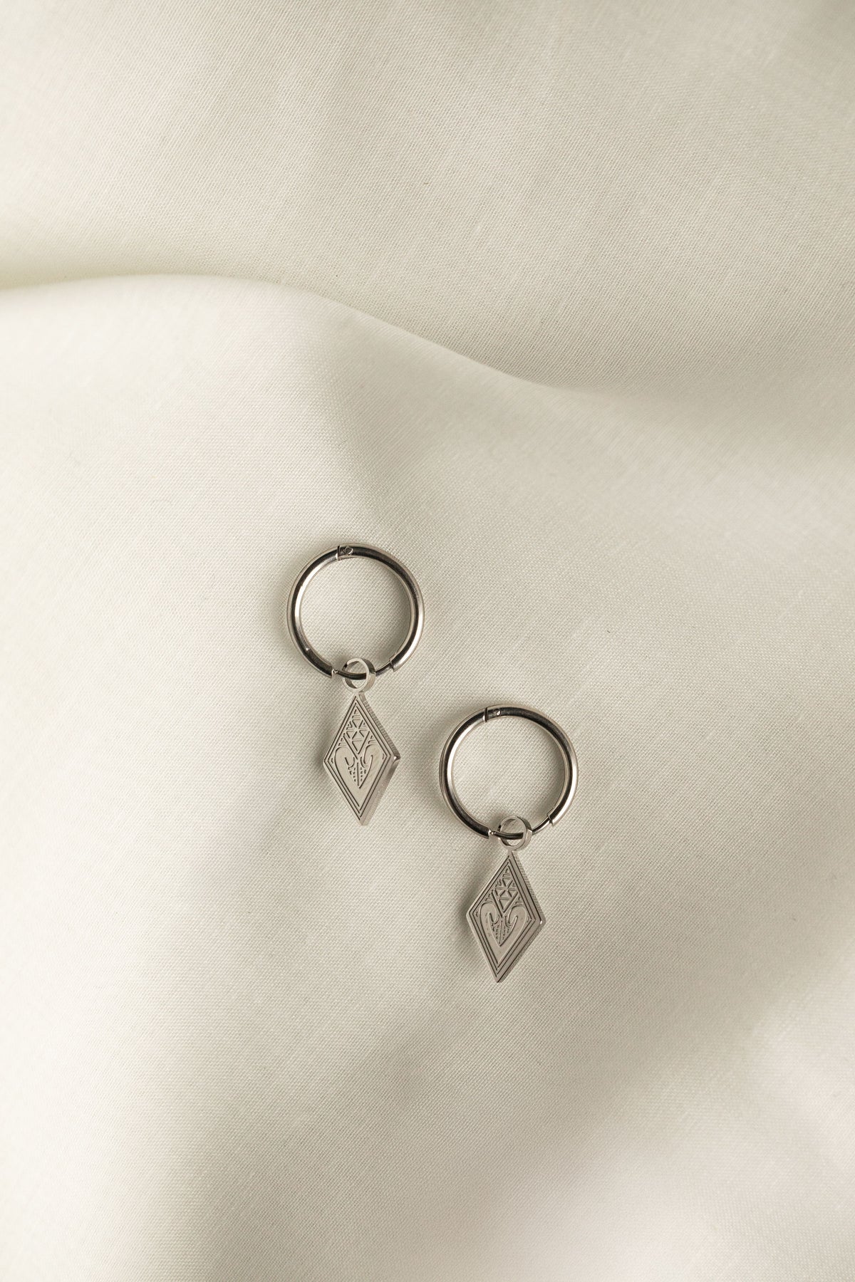 Te Manawa - Earrings (Huggies) - Haerenga - Silver