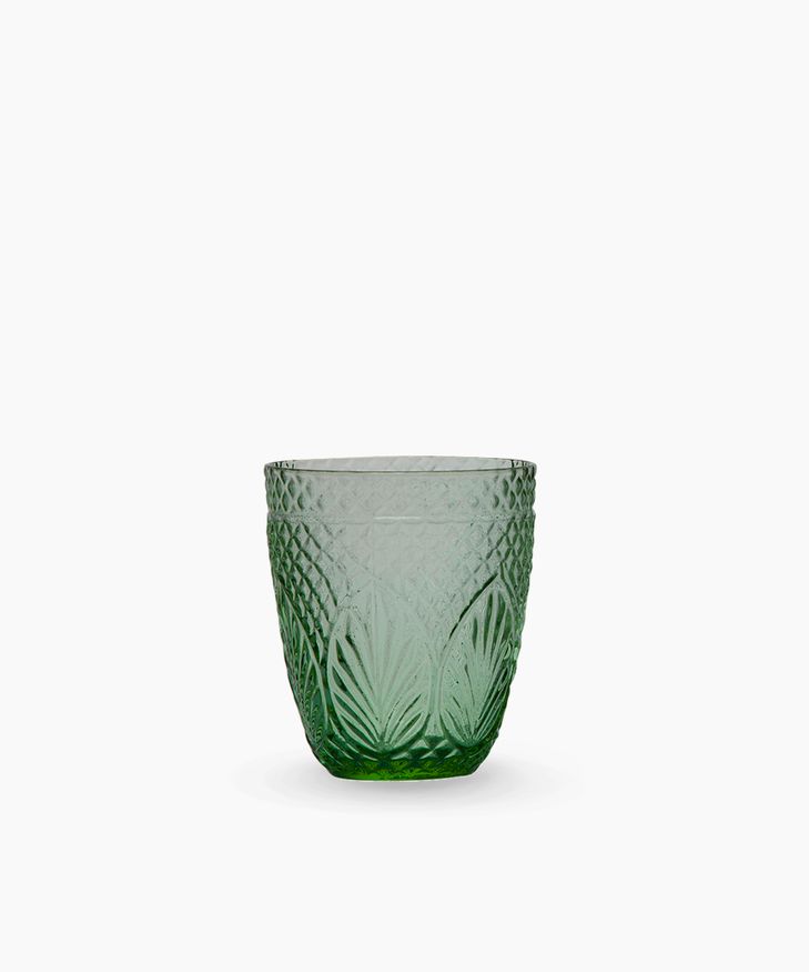 Tumbler - Glass - Vintage - Green
