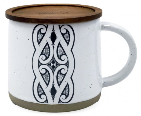 Mug - Glazed Ceramic - Miriama Grace-Smith - White