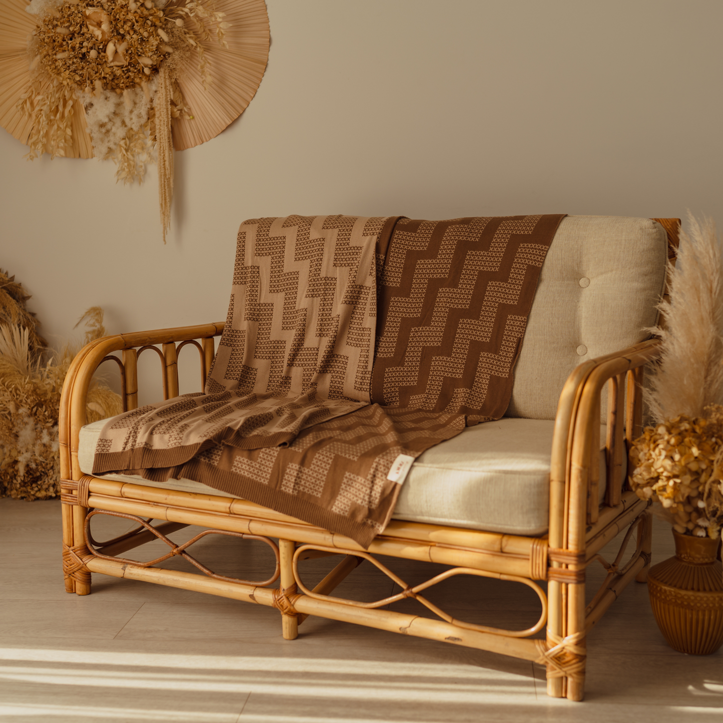 Throw - Knitted - Poutama (Parauri) - Awhi Company