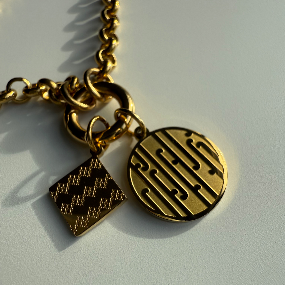 Rangimārie Charm Necklace - Gold - Waihonga (55cm)