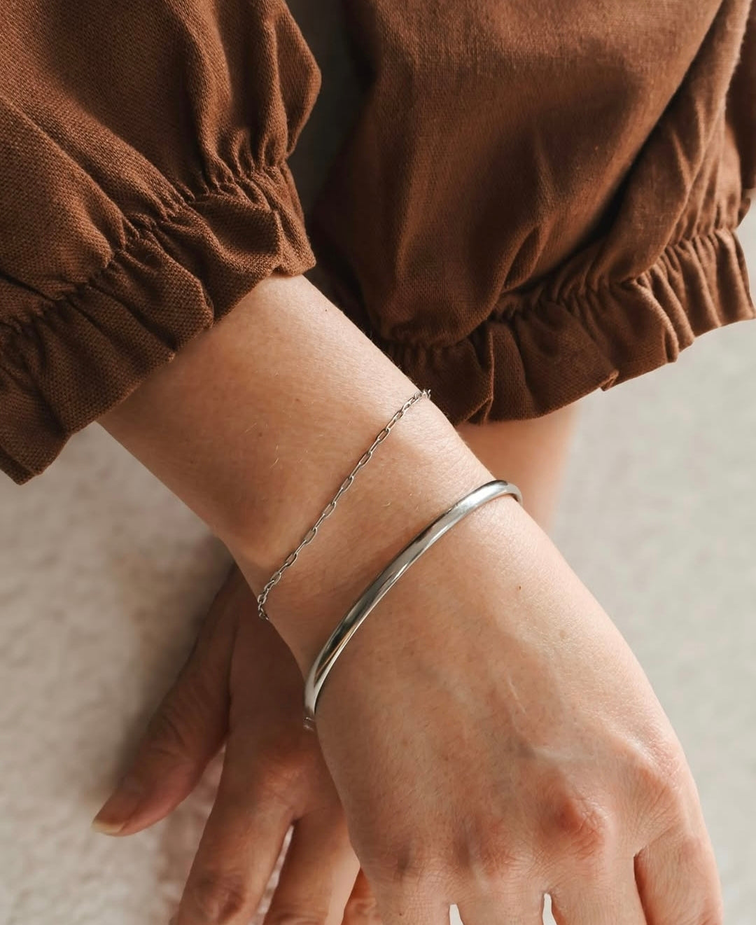 Bangle - Katy B - 4mm Wide - 70cm (Large)