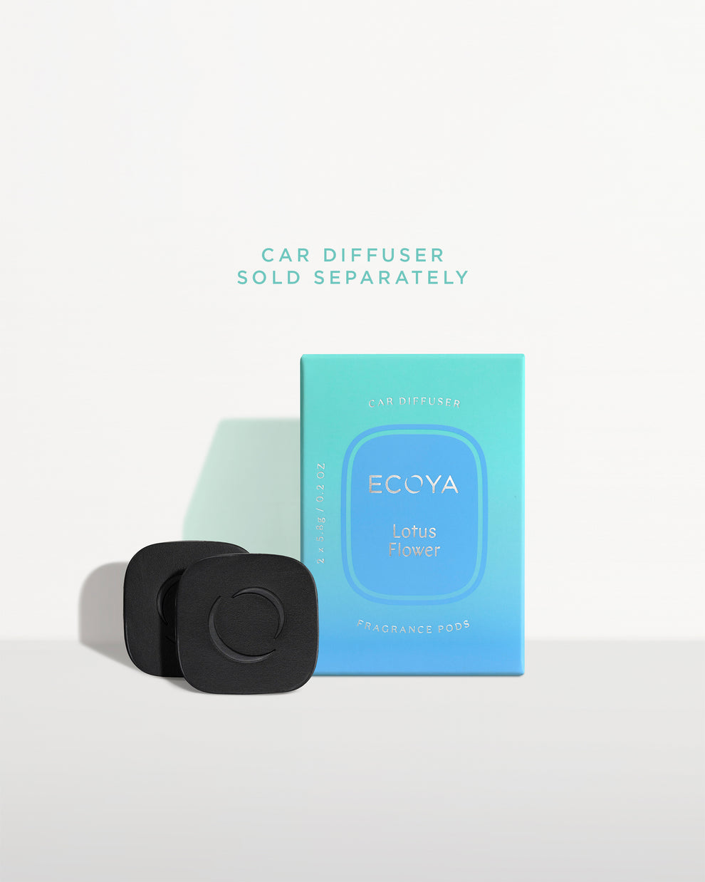 Car Diffuser Fragrance Pods (x2) - Ecoya - Lotus Flower