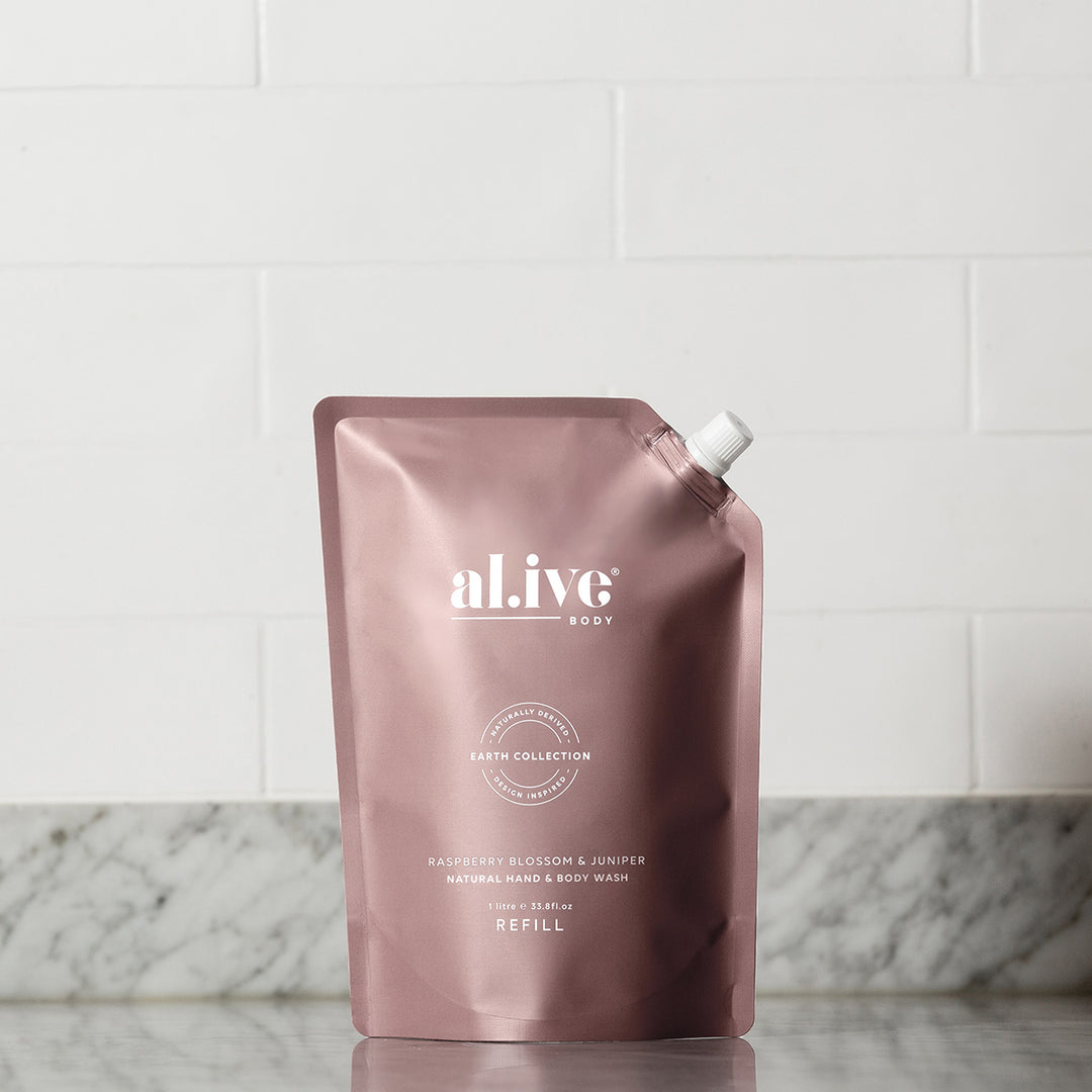 Hand and Body Wash REFILL- Al.ive - Raspberry Blossom and Juniper